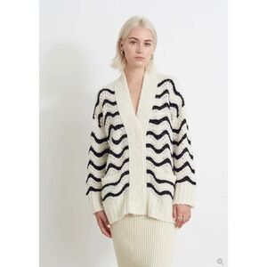 Eleven Six Monica Cardigan Ivory/Black Size XS/S $458